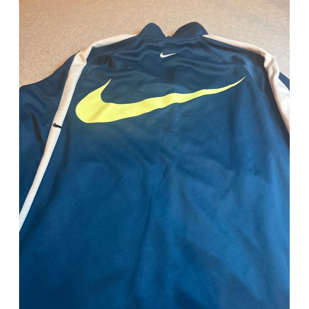Nike Sportswear Mens Track Jacket Teal Blue Double Swoosh Full Zip MCMLXXII - Picture 7 of 7